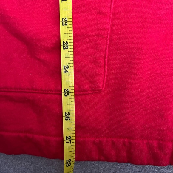 [S]Qualicum Red Cotton Shirt Jacket with Embellished Butterfly Made in Canada - Picture 5 of 10